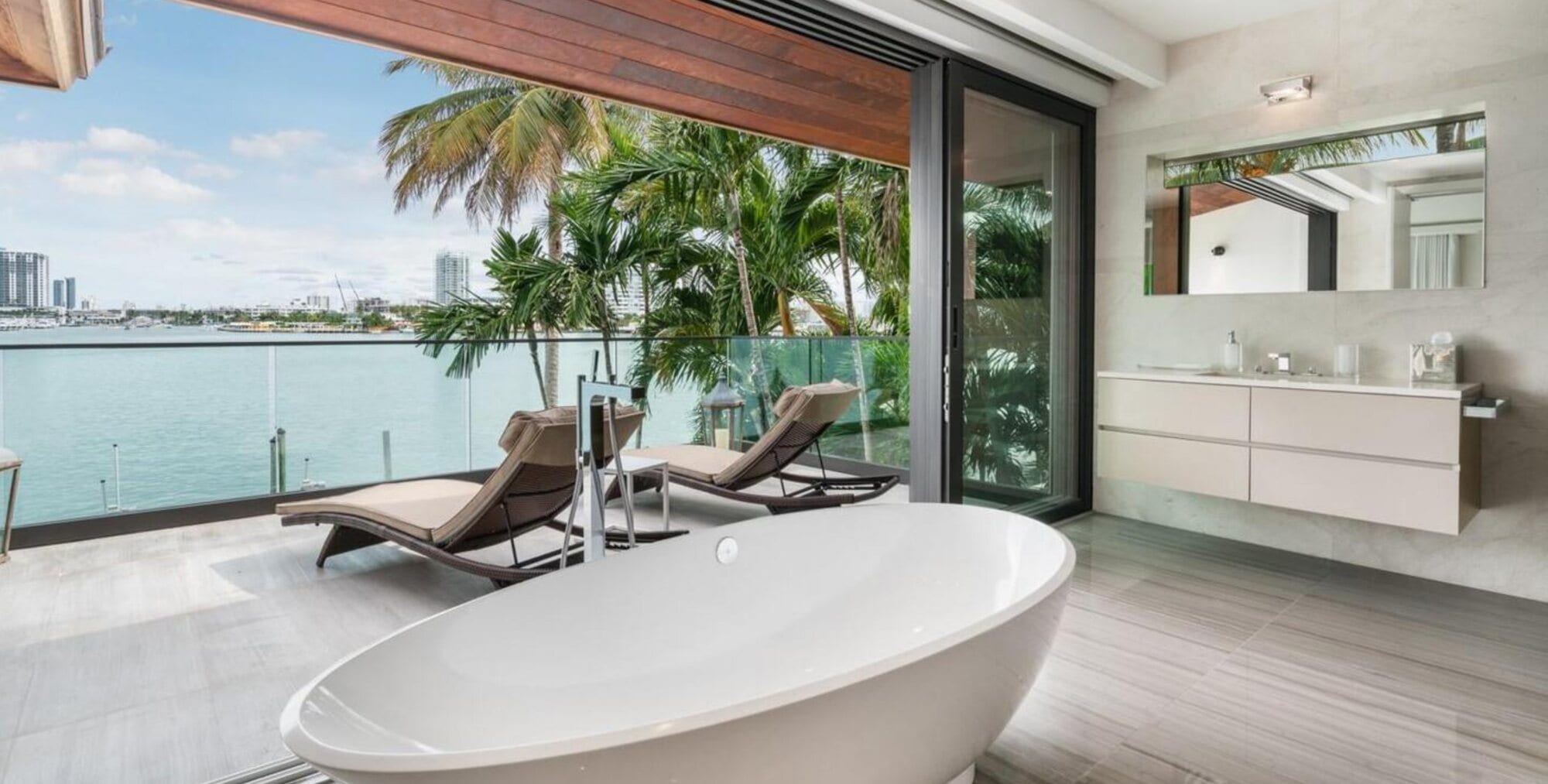 A waterfront Miami Beach property